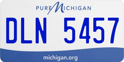 MI license plate DLN5457