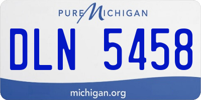 MI license plate DLN5458