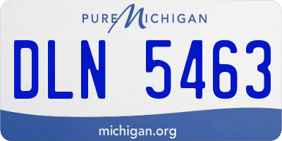 MI license plate DLN5463