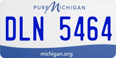 MI license plate DLN5464