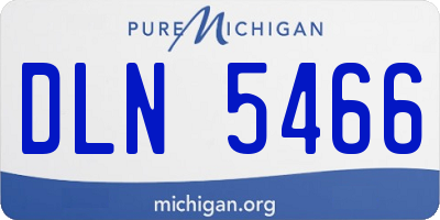 MI license plate DLN5466