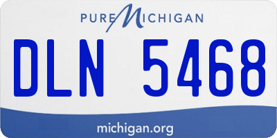 MI license plate DLN5468