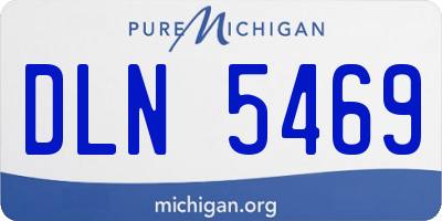 MI license plate DLN5469