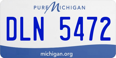 MI license plate DLN5472