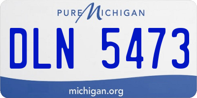 MI license plate DLN5473