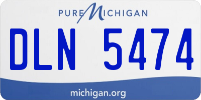 MI license plate DLN5474