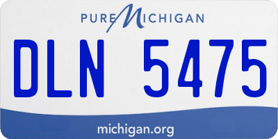 MI license plate DLN5475