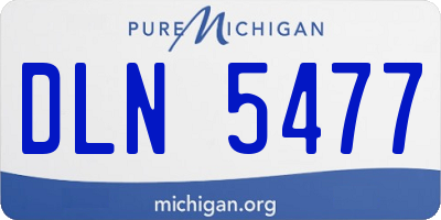 MI license plate DLN5477