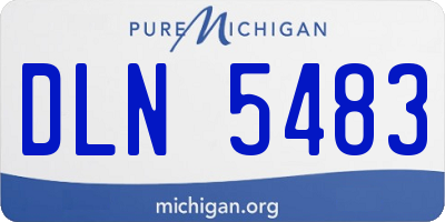 MI license plate DLN5483