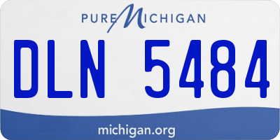 MI license plate DLN5484