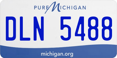 MI license plate DLN5488