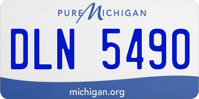 MI license plate DLN5490