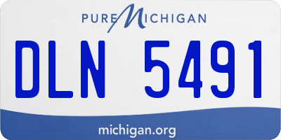 MI license plate DLN5491