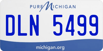 MI license plate DLN5499