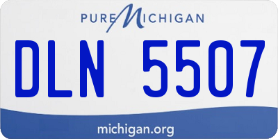 MI license plate DLN5507