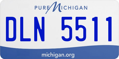 MI license plate DLN5511