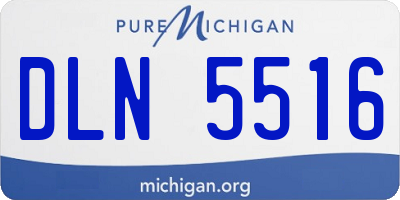 MI license plate DLN5516