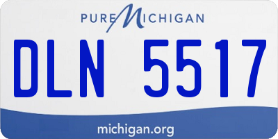 MI license plate DLN5517
