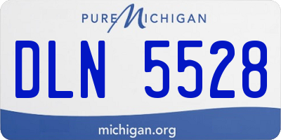 MI license plate DLN5528