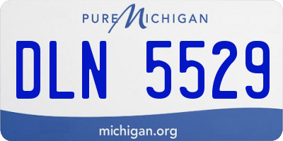 MI license plate DLN5529