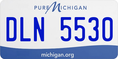 MI license plate DLN5530