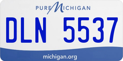 MI license plate DLN5537