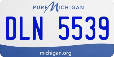 MI license plate DLN5539