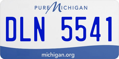 MI license plate DLN5541