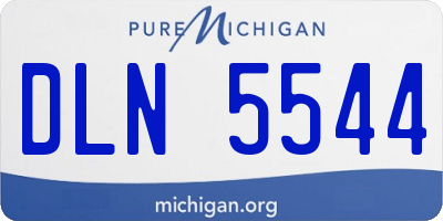 MI license plate DLN5544