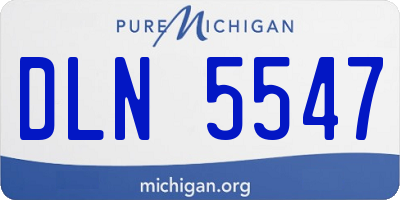 MI license plate DLN5547