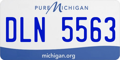 MI license plate DLN5563