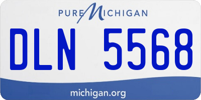 MI license plate DLN5568