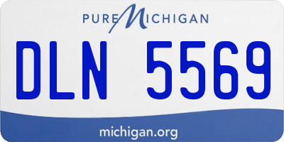 MI license plate DLN5569