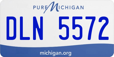 MI license plate DLN5572