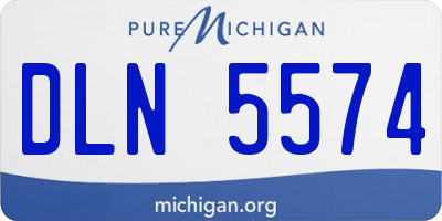 MI license plate DLN5574