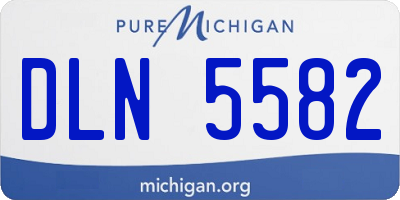 MI license plate DLN5582