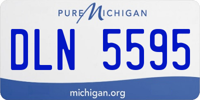 MI license plate DLN5595