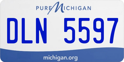 MI license plate DLN5597