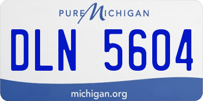 MI license plate DLN5604