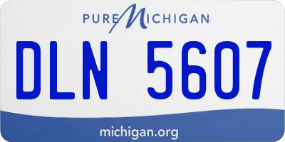 MI license plate DLN5607