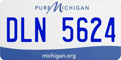 MI license plate DLN5624