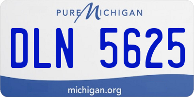 MI license plate DLN5625