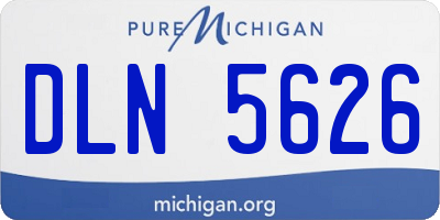 MI license plate DLN5626