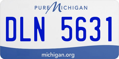 MI license plate DLN5631