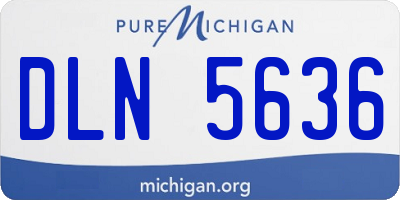 MI license plate DLN5636