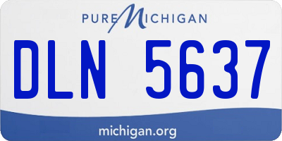 MI license plate DLN5637