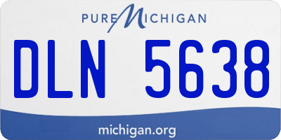 MI license plate DLN5638