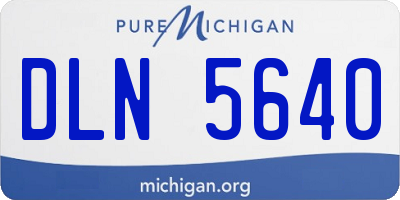 MI license plate DLN5640