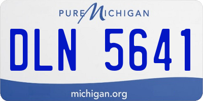 MI license plate DLN5641