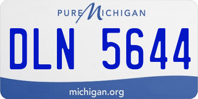 MI license plate DLN5644